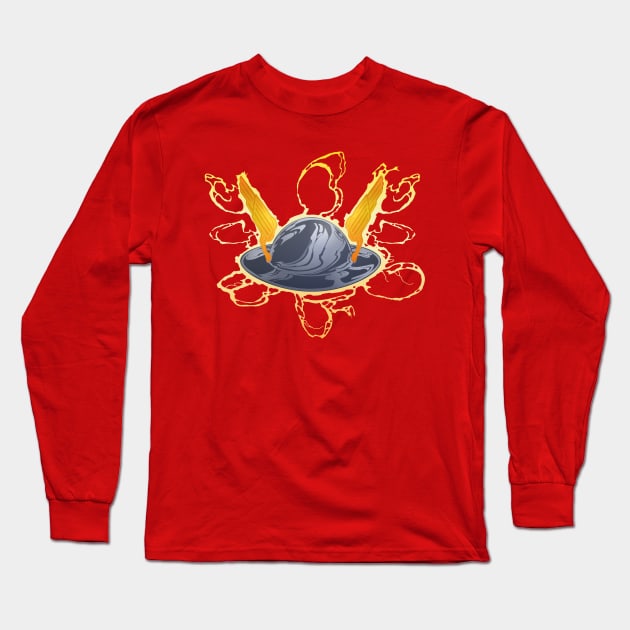 The Helmet of the Flash Long Sleeve T-Shirt by Meechemax